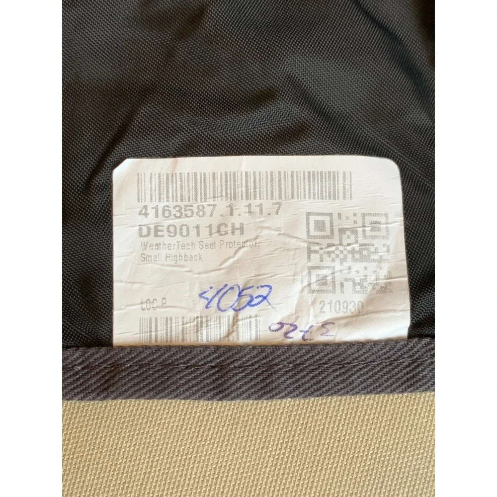 WeatherTech Rear Seat Protector Small Highback Dog Pet‎ Car Bench Cover DE9011CH